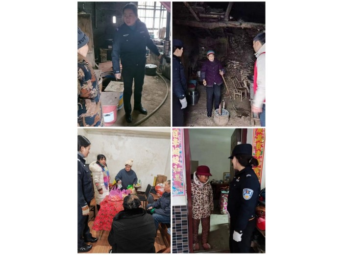 敲门入户宣防火 警民携手保平安